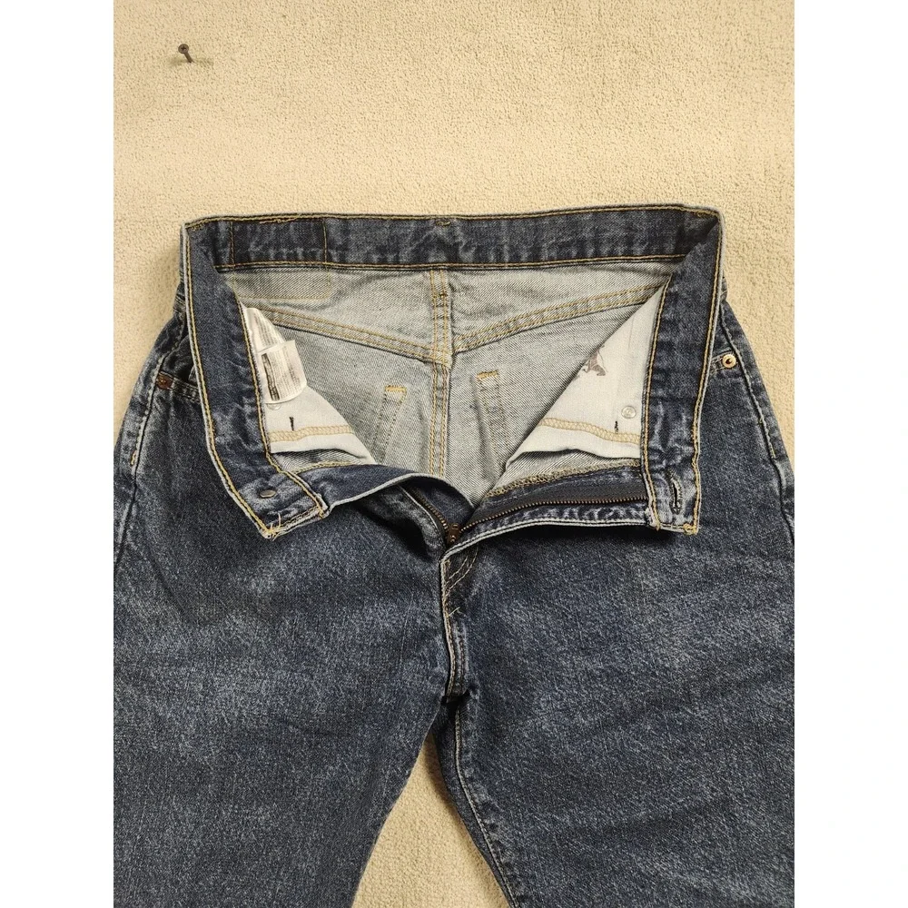 Levis 505 Short Mens Size 33 Blue Denim Medium Wash Regular Fit Vintage